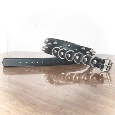 Staggered 1-row short british stud belt