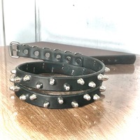 Staggered 1-row short British stud belt - Thumbnail 5