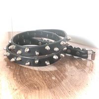 Staggered 1-row short British stud belt - Thumbnail 7