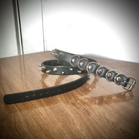 Staggered 1-row short British stud belt - Thumbnail 9