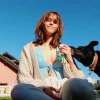 Cute Sexy Blue Crochet Knit Floral Backless Crop Top Tank Camisole Halter Beach Party Summer Aesthetic Casual E-Girl Kawaii Korean Japanese Harajuku - Thumbnail 4