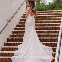 Elegant Mermaid Sweetheart Lace Wedding Dresses - Thumbnail 1