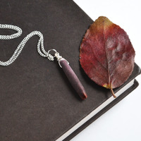 Sea Urchin Necklace, Ocean Necklace, Sea Urchin Stick Necklace, Canadian Shop - Thumbnail 1