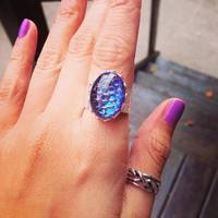 [SALE] Vintage "A thousand eyes" Opal Ring - Thumbnail 2