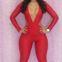 Sassy Catsuit Red or Black - Thumbnail 1