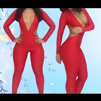 Sassy Catsuit Red or Black - Thumbnail 2