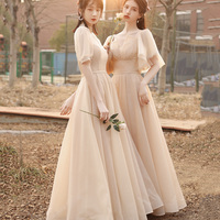 Cute tulle sequins long prom dress A line evening dress - Thumbnail 8