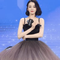 Cute tulle long prom dress A line evening gown - Thumbnail 1