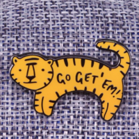 Free Shipping-GO GET 'EM TIGER PIN - Thumbnail 2