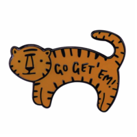 Free Shipping-GO GET 'EM TIGER PIN - Thumbnail 4