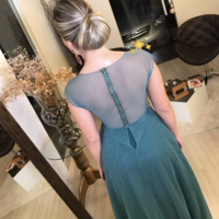 Elegant Long Mother of the Bride Dresses with Appliques - Thumbnail 1