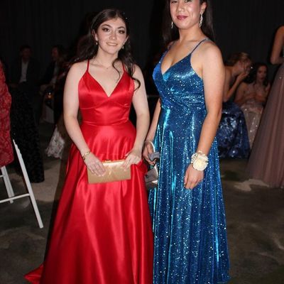 Charming a-line v neck red satin cross back long prom dresses
