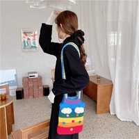 RAINBOW HANDMADE KNIT BAG - Thumbnail 3