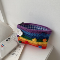 RAINBOW HANDMADE KNIT BAG - Thumbnail 7