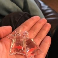 "FISH IN BAG" EARRINGS - Thumbnail 3