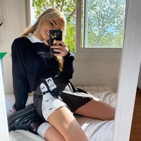 Cute Kpop Patchwork Buckle Cross Split High Waist Mini Skirt Goth Punk Streetwear Summer Aesthetic Casual E-Girl Kawaii Korean Japanese Harajuku - Thumbnail 1