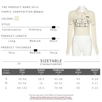 Cute Beige Cat Cartoon Embroidery Long Sleeve Detachable Shirt Crop Top Kpop Punk Summer Aesthetic Casual E-Girl Kawaii Korean Japanese Harajuku - Thumbnail 6