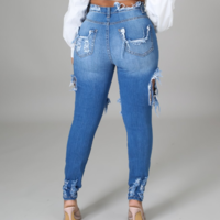 Fashion Sexy Ripped Jeans - Thumbnail 4