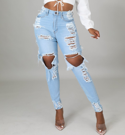 Fashion Sexy Ripped Jeans