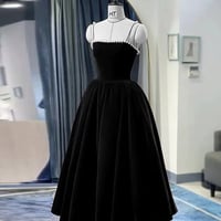 Cute velvet pearl short A line prom dress homecoming dress - Thumbnail 4