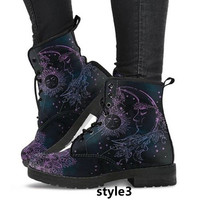 New fashion cartoon pattern high top martin boots - Thumbnail 3