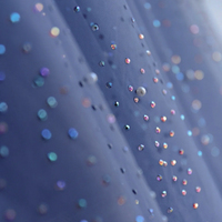 Blue tulle beads long prom dress blue evening dress - Thumbnail 2