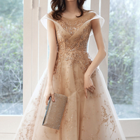 Cute tulle sequins short prom dress homecoming dress - Thumbnail 3