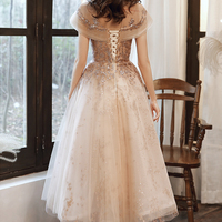 Cute tulle sequins short prom dress homecoming dress - Thumbnail 4