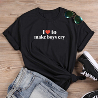 Free Shipping-"I LOVE TO MAKE BOYS CRY" TEE - Thumbnail 1
