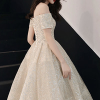 Cute tulle sequins short prom dress homecoming dress - Thumbnail 5