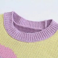 CUTE YIN YANG FLOWERS SWEATER - Thumbnail 2