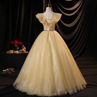 Cute tulle lace long ball gown dress formal dress - Thumbnail 2