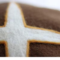 Cute Handmade Shiitake Mushroom Wool Beret Hat - Thumbnail 6