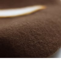 Cute Handmade Shiitake Mushroom Wool Beret Hat - Thumbnail 7