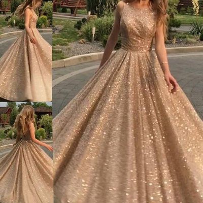 Sparkly long v back prom dresses for women,1298