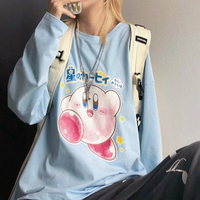 Kirby Star Printed Pastel Color T-shirt - Thumbnail 1