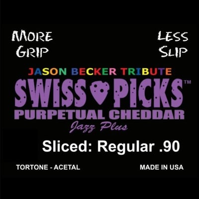 Purpetual cheddar jazz plus 12 picks sliced regular .90mm