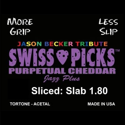 Purpetual cheddar jazz plus 72 picks sliced slab 1.80mm