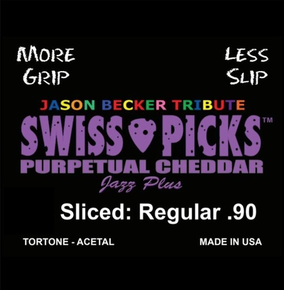 PURPETUAL CHEDDAR JAZZ PLUS 72 PICKS SLICED REGULAR .90MM