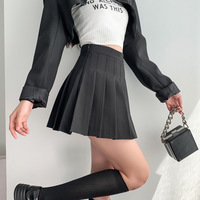 New Cotton Pleated A-line Skirt - Thumbnail 4