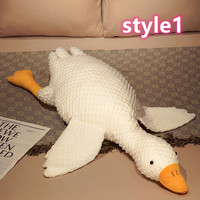 Cute big white goose pillow plush sleeping doll - Thumbnail 2