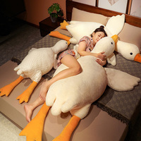 Cute big white goose pillow plush sleeping doll - Thumbnail 4