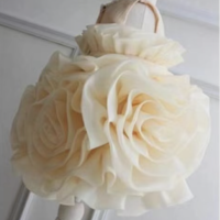 Pale Yellow Flower Girl Dresses  - Thumbnail 1