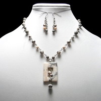 Pink Zebra Jasper Set - Thumbnail 4