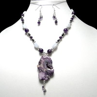 Crazy lace and Amethyst set - Thumbnail 4