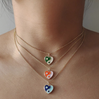 Free Shipping-YIN YANG HEART NECKLACE - Thumbnail 1