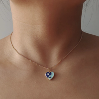 Free Shipping-YIN YANG HEART NECKLACE - Thumbnail 3