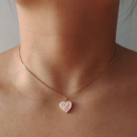 Free Shipping-YIN YANG HEART NECKLACE - Thumbnail 5