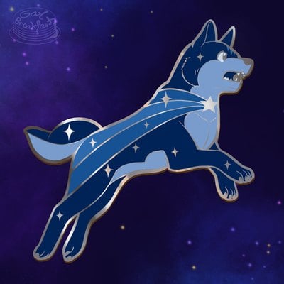 Preorder: shooting star gin - enamel pin