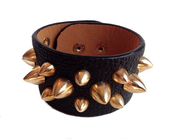 Spike Wrap Bracelet - Black